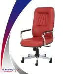 صندلی مدیریتی امگا 1 رایانه صنعت با دسته فوم انتگرال و پایه کروم