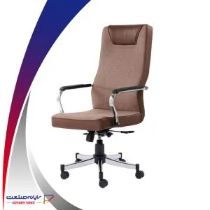 صندلی مدیریتی دلتا رایانه صنعت مدل M908 با پایه کروم و دسته فلزی