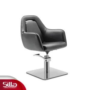 صندلی کپ آرایشگاهی سیلا مدل H12U با پایه کروم و فوم سرد