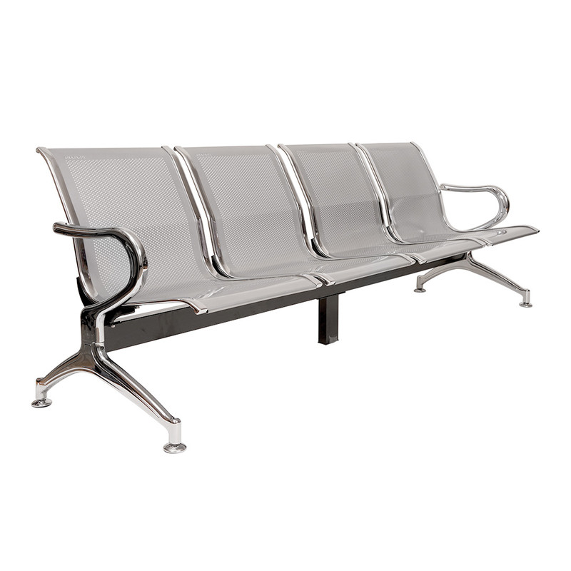 punched-waiting-chairs-4-seater-shafagh-h153-front-02 صندلی انتظار چهار نفره مدل h154 شفق - تصویر 1